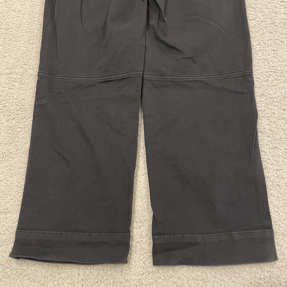 Gap Carpenter Pants Womens 2 Black Utility Work Elastic Waist High Rise Straight - Picture 7 of 14